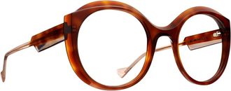 Caroline Abram Paola Optisch Montuur - Dames - Brillen - Bruin - 50 MM - Accessoires