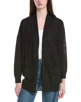 Eileen Fisher Eileen Fisher Open Front Linen-Blend Cardigan