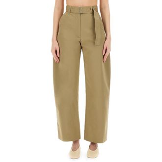 STUDIO NICHOLSON Wide Trousers, female, Beige, Size: 2XS Doring Trousers
