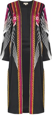 Temperley London Cappotto Romina con ricamo - Nero