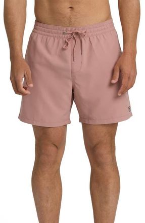 Billabong All Day Layback Swim Trunks in Ash Rose at Nordstrom, Size Xx-Large