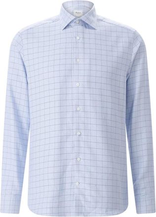 Stenstr&ouml;ms Casual Shirts - Heren - Casual Overhemden - Blauw - XL - Katoen - Overhemden