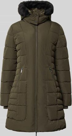 Jake*s Steppmantel mit Zweiwege-Reißverschluss in Dunkelgruen, Größe 32