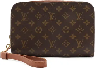 Louis Vuitton Brown Monogram Monogram Clutch Bag (Pre-Owned)