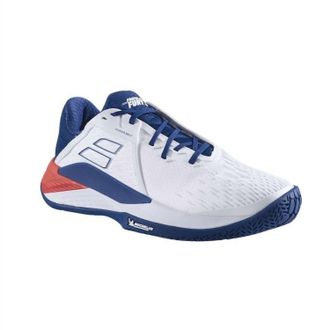 Babolat Mens Propulse Fury 3 Ac Shoes In White/estate Blue