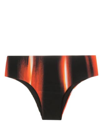Lenny Niemeyer Slip bikini bicolore - Nero