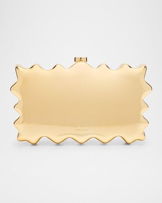 Cult Gaia Paloma Wavy Acrylic Clutch Bag