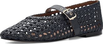 Madewell Remy Grommet Mary Jane - Open Weave Womens Dress Flat Shoes Craftsman Blue : 10.5 M, Leather