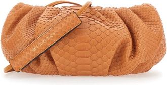 Biagini Pillow Clutch - Dames - Clutches - Oranje - ONE Size - Leer - Tassen