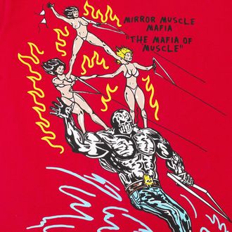 Warren Lotas MMM SKI PYRAMID RED T-SHIRT