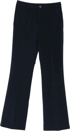 Ralph Lauren Pantalone in crepe - Dames - Straight fit broeken - Blauw - S - Broeken