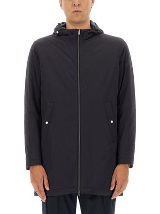 Herno Dark Blue Hood Parka Jacket