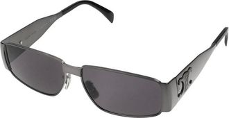 Celine Sunglasses, unisex, Gray, Size: 59 MM Metal Triomphe Sunglasses