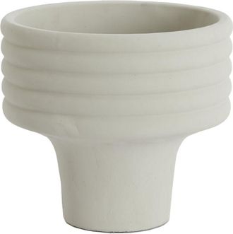 Light & Living Vaso De Cer&aacute;mica Light & Living Sylva En Crema - &Oslash;30x27 Cm