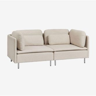 Sklum Sof&aacute; Modular De 2 Piezas En Tela Oriol Sklum