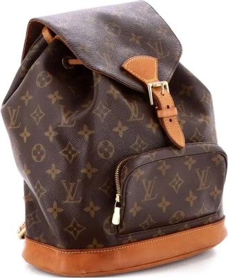 Louis Vuitton Vintage Montsouris Monogram Canvas MM backpack - Bruin