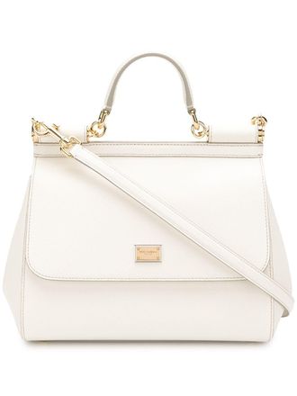Dolce & Gabbana large Sicily tote bag - women - Calf Leather - One Size - White