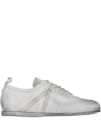 Ann Demeulemeester Siru Soft low-top White boxing sneakers - men - Fabric/CALFSKIN/Rubber/Suede - 40.5