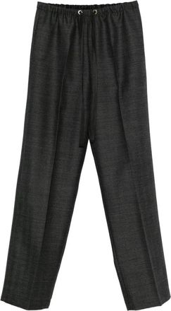 Forte_Forte Rechte broek - Dames - Straight fit broeken - Grijs - L - Broeken