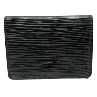 Louis Vuitton Pre-owned Wallets, female, Black, Size: ONE SIZE Pre-owned Envelope Business Card Case