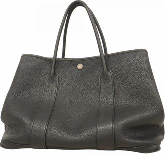 Herm&egrave;s Black Negonda Leather Tote Bag (Pre-Owned)