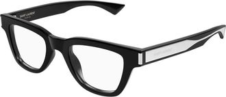 Saint Laurent Jacques Opt Brillen - Heren - Brillen - Zwart - 47 MM - Accessoires