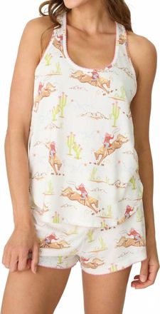 PJ Salvage Playful Prints Western Tank Top In Natural