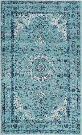 Safavieh Alfombra transicional de polipropileno azul, 122 x 183 cm