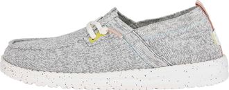 Hey Dude Womens Wendy Halo Knit Casual Shoes In Light Grey