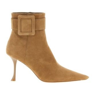 Roger Vivier Boots - female - Roger Vivier - Heeled Boots - Brown - 6 1/2 UK - Shoes