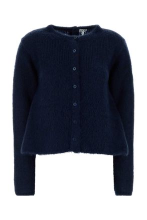 Loewe Marineblauwe Stretch Mohair Blend Cardigan