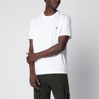 Parajumpers T-shirt bianca in cotone con patch logo