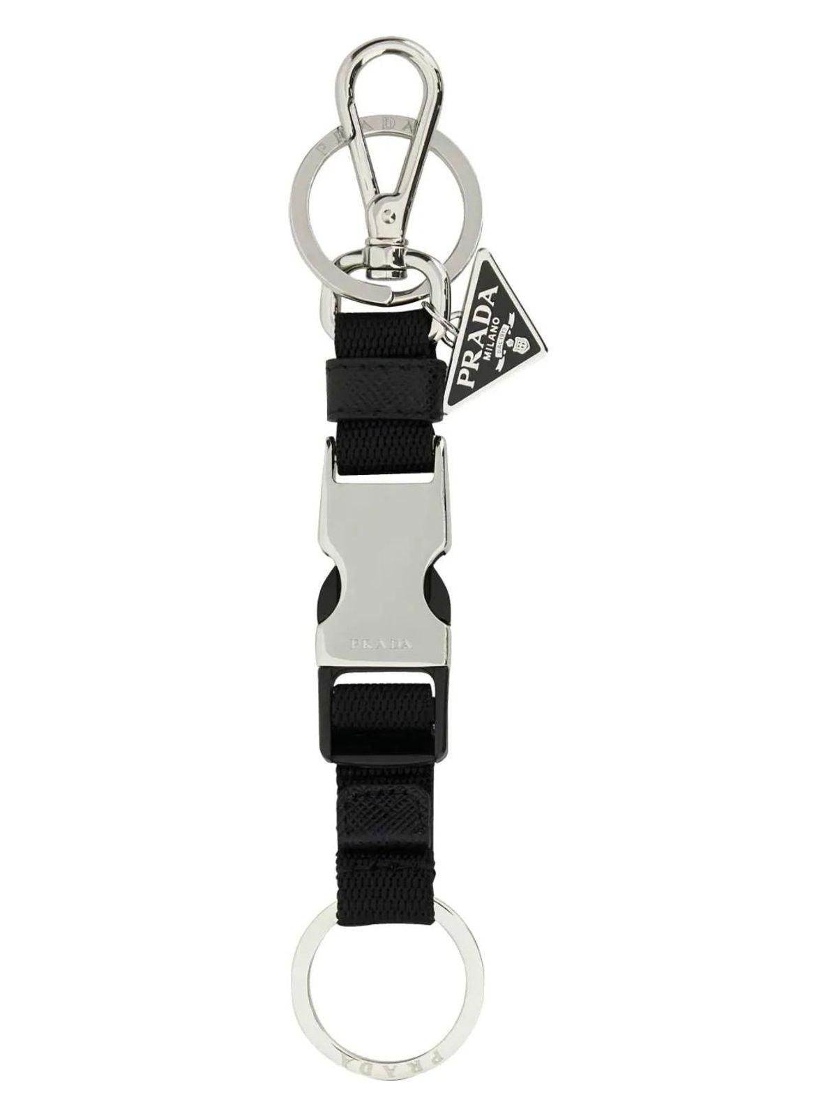 キーホルダー・キーリング Prada Black Calf Hair And Leather Keyring Prada Black Calf Hair And Leather Keyring | italist, ALWAYS