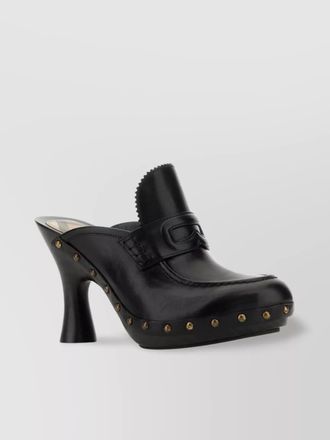Burberry leather mules