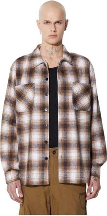 Taikan Zwaar Flanellen Overhemd - Heren - Casual Overhemden - Bruin - XL - Polyester - Overhemden
