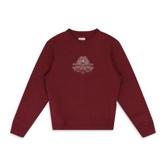 Aim&eacute; Leon Dore Red Engraved Crewneck