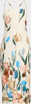 Cara Cara Dria Floral Sleeveless Midi Dress