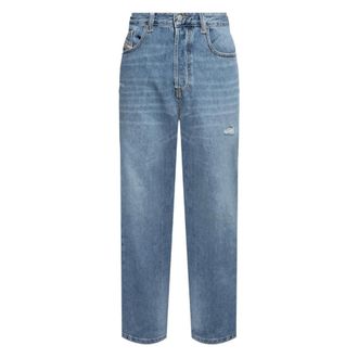 Diesel Straight Jeans, male, Blue, Size: W32 D-macs Straight Jeans