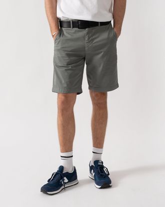 Boss Orange by Hugo Boss Mens Slim Fit Shorts in Grey Cotton - Size 34 (Waist)