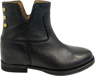 Borbonese Black Leather Women Womens Boot