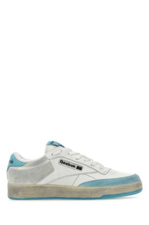 Reebok Two Tone Leather And Suede Club C Sneakers