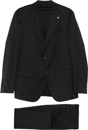 Luigi Bianchi Mantova single-breasted wool suit - men - Wool/Elastane/Viscose - 52 - Grey