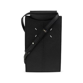 Maison Margiela Four-stitch Pebbled Leather Crossbody Bag
