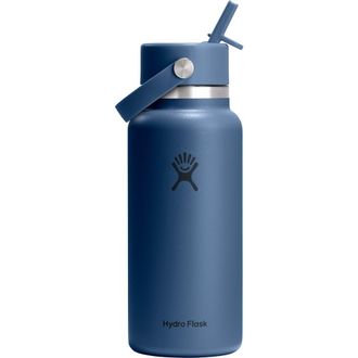 Hydro Flask 32-Ounce Wide Mouth Flex Straw Cap Water Bottle in Harbor Blue at Nordstrom