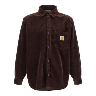 Carhartt Work in Progress Loyde Shirt - Heren - Overhemden - Bruin - Maat: M Katoen