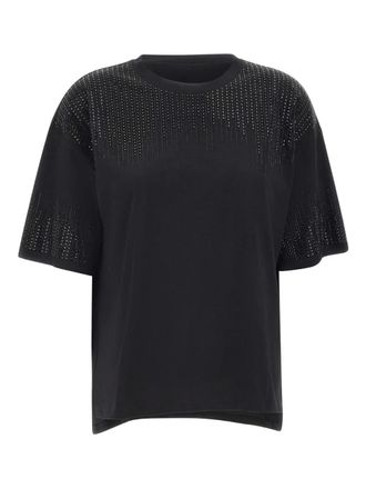Elena Miro beaded-details T-shirt - Black