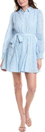 Fate Fate Eyelet Tie-Waist Mini Dress