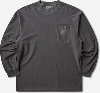 Carhartt Work in Progress Men s Loose Pocket Longsleeve T-Shirt Black (Garment Dyed)