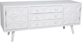 Wanderlust Deco Wanderlust Deco - Mueble bajo de madera lacado blanco 136x43x58,5