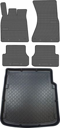 OEM Juego De Alfombrillas De Goma Para Coche Y Maletero Para Audi A7 I Sportback (de Septiembre De 2010 A Enero De 2018)